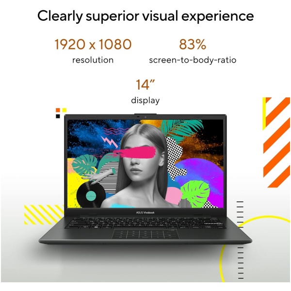 ASUS Vivobook Go 14, AMD Ryzen 5 7520U,Thin & Light Laptop (AMD Radeon iGPU/16GB RAM/512GB SSD/FHD/14/60Hz/42WHrs/Windows 11/M365 Basic (1Year)*/Office Home 2024/Mixed Black/1.38 kg) E1404FA-NK5542WS - Image 2