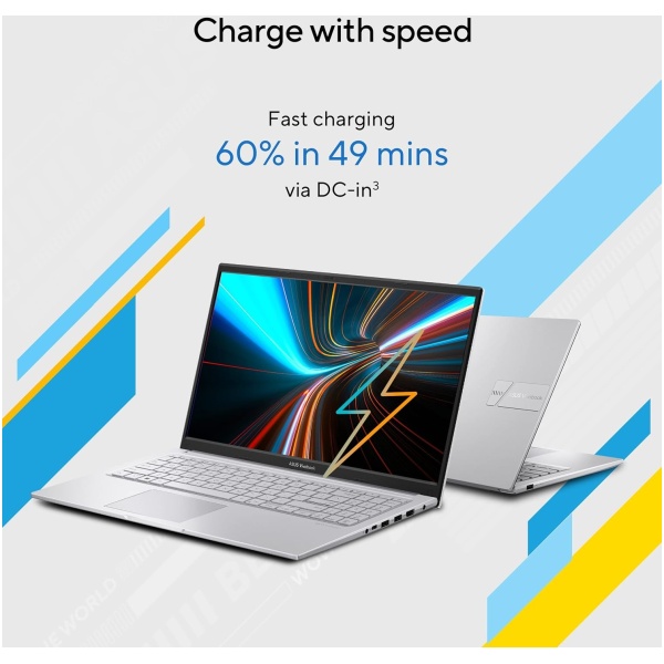ASUS Vivobook 15, 15.6" FHD (1920 x 1080), Intel Core i3-1315U, (16GB RAM/512GB SSD/Intel® UHD/Win 11/M365 Basic (1Year)*/Backlit Keyboard/Office Home 2024/Cool Silver/1.70 kg), X1504VA-NJ2324WS - Image 3