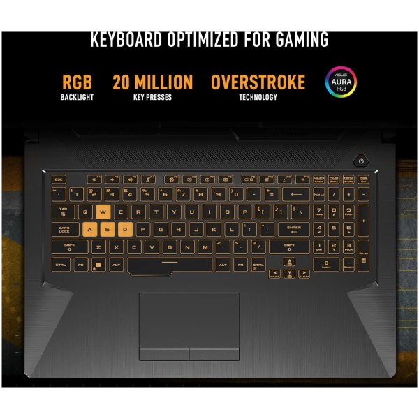 ASUS TUF Gaming A15, AMD Ryzen 7 7435HS, NVIDIA GeForce RTX 3050, 16GB RAM, 512GB SSD, FHD 144Hz 250 nits, 15.6", Windows 11, MS Office, Black, 2.30KG, FA566NCR-HN254WS Gaming Laptop - Image 3