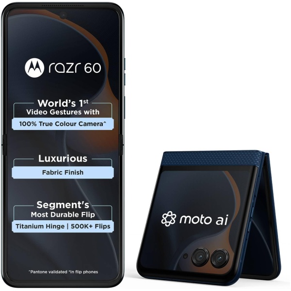 Motorola Razr 60 5G (Pantone Gibraltar Sea, 8GB RAM, 256GB Storage) - Image 4