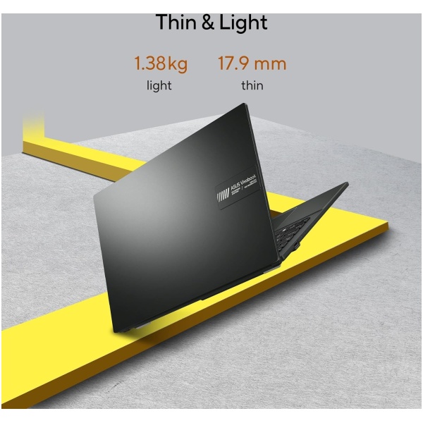 ASUS Vivobook Go 14, AMD Ryzen 5 7520U,Thin & Light Laptop (AMD Radeon iGPU/16GB RAM/512GB SSD/FHD/14/60Hz/42WHrs/Windows 11/M365 Basic (1Year)*/Office Home 2024/Mixed Black/1.38 kg) E1404FA-NK5542WS - Image 3