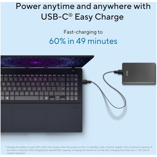 ASUS Vivobook 16,Snapdragon X,Copilot+ AI PC(Qualcomm Adreno iGPU/45TOPS/16GB RAM/512GB SSD/FHD+/16"/Backlit Keyboard/Windows 11/M365 Basic(1Year)*/Office Home 2024/Cool Silver/1.88 kg)X1607QA-MB050WS - Image 5