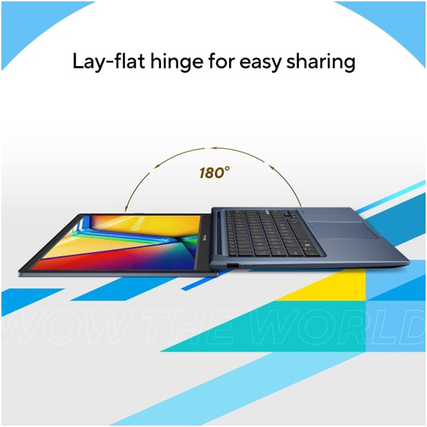 ASUS Vivobook 14, Intel Core i5-1335U,Thin & Light Laptop(Intel Iris Xᵉ iGPU/16GB/512GB/FHD/14/Backlit Keyboard/Windows 11/M365 Basic (1Year)*/Office Home 2024/Quiet Blue/1.4 Kg) X1404VA-NK1186WS - Image 5