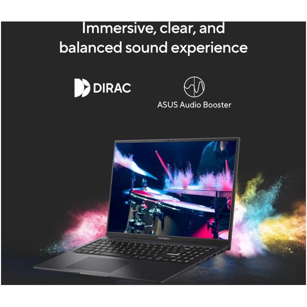 ASUS Vivobook 16X, 16" FHD+ (1920 x 1200), Intel Core i5-13420H Processor, (16GB RAM/512GB SSD/RTX 3050/Windows 11/M365 Basic(1Year)*/Office Home 2024/Indie Black/1.8 Kg), K3605VC-RP412WS - Image 6
