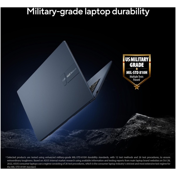 ASUS Vivobook 14, Intel Core i5-1335U,Thin & Light Laptop(Intel Iris Xᵉ iGPU/16GB/512GB/FHD/14/Backlit Keyboard/Windows 11/M365 Basic (1Year)*/Office Home 2024/Quiet Blue/1.4 Kg) X1404VA-NK1186WS - Image 8