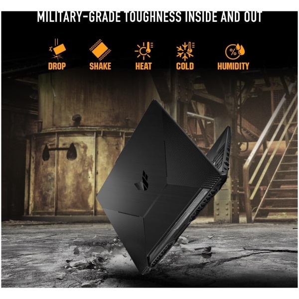 ASUS TUF Gaming A15, AMD Ryzen 7 7435HS, NVIDIA GeForce RTX 3050, 16GB RAM, 512GB SSD, FHD 144Hz 250 nits, 15.6", Windows 11, MS Office, Black, 2.30KG, FA566NCR-HN254WS Gaming Laptop - Image 8