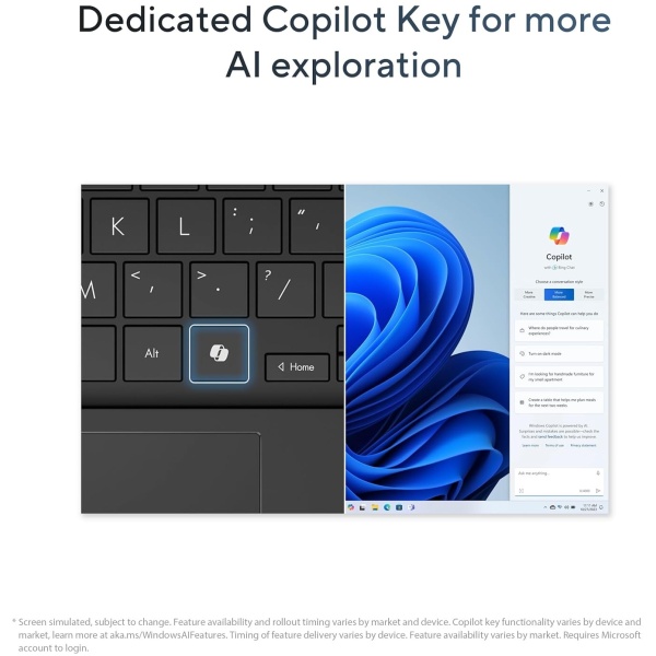 ASUS Vivobook 16,Snapdragon X,Copilot+ AI PC(Qualcomm Adreno iGPU/45TOPS/16GB RAM/512GB SSD/FHD+/16"/Backlit Keyboard/Windows 11/M365 Basic(1Year)*/Office Home 2024/Cool Silver/1.88 kg)X1607QA-MB050WS - Image 8
