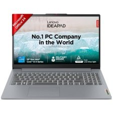 Lenovo Slim 3 (83ER00MCIN) Laptop (Intel® Core i5-12450H, 8C (4P + 4E) / 12T, P-core 2.0 / 4.4GHz, E-core 1.5 / 3.3GHz, 12MB / 16GB Soldered LPDDR5-4800 / 512GB SSD / 15.6″ FHD / Windows® 11 Home / Office Home 2024)