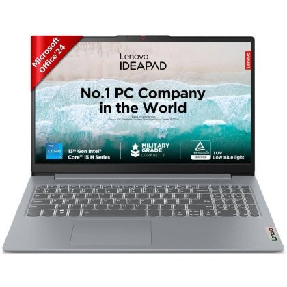 Lenovo Slim 3 (83ER00MCIN) Laptop (Intel® Core i5-12450H, 8C (4P + 4E) / 12T, P-core 2.0 / 4.4GHz, E-core 1.5 / 3.3GHz, 12MB / 16GB Soldered LPDDR5-4800 / 512GB SSD / 15.6″ FHD / Windows® 11 Home / Office Home 2024)