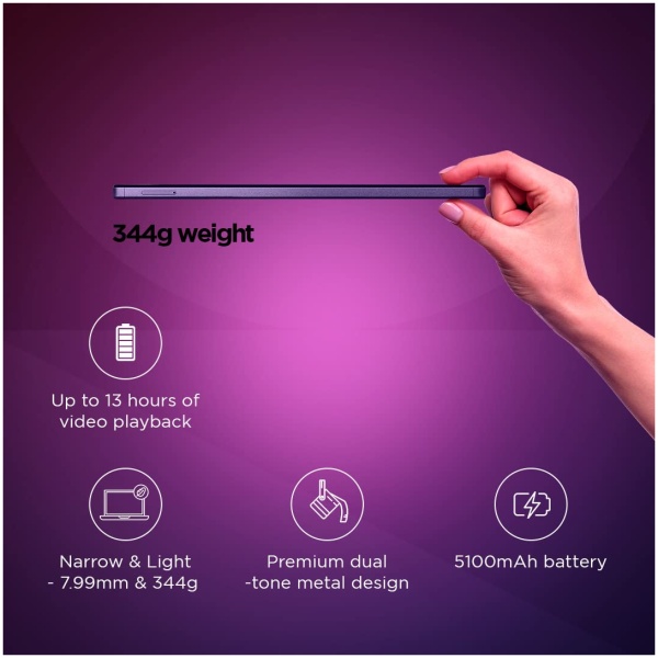 Lenovo Tab M9 - TB 310XU 4 GB RAM 64 GB ROM 9 inch with Wi-Fi+4G Gaming Tablet (Arctic Grey) - Image 5